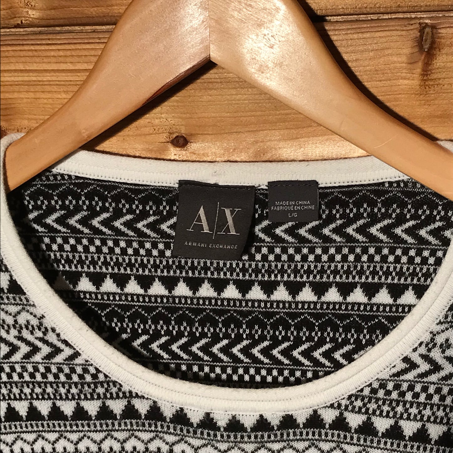 Armani Exchange Striped knit sweatshirt