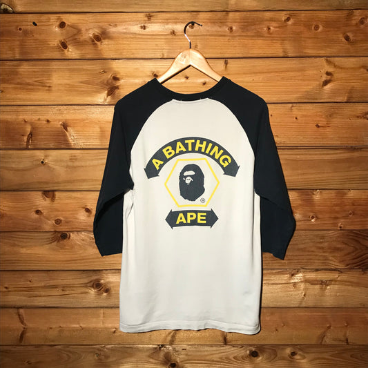 Bape, A Bathing Ape Spellout half sleeve t shirt