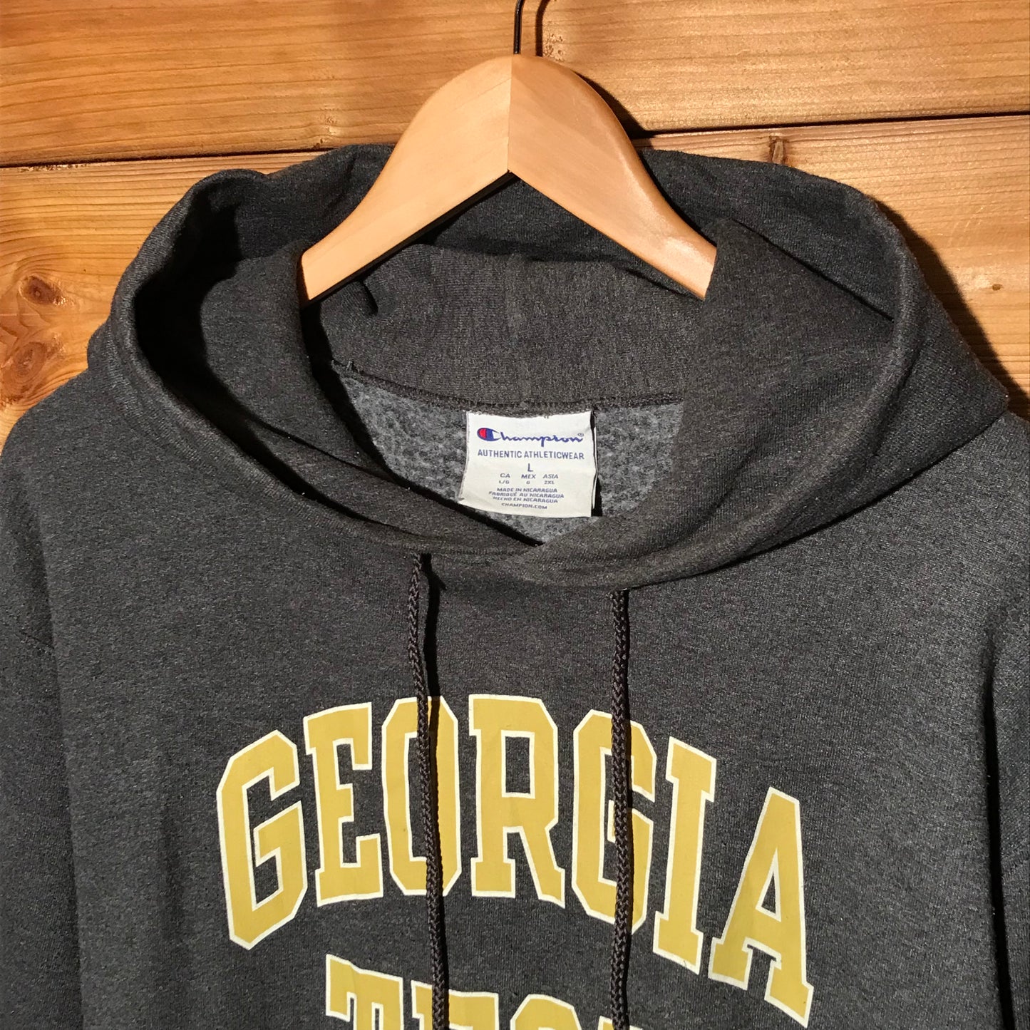 Champion Georgia Tech Arc Spellout hoodie