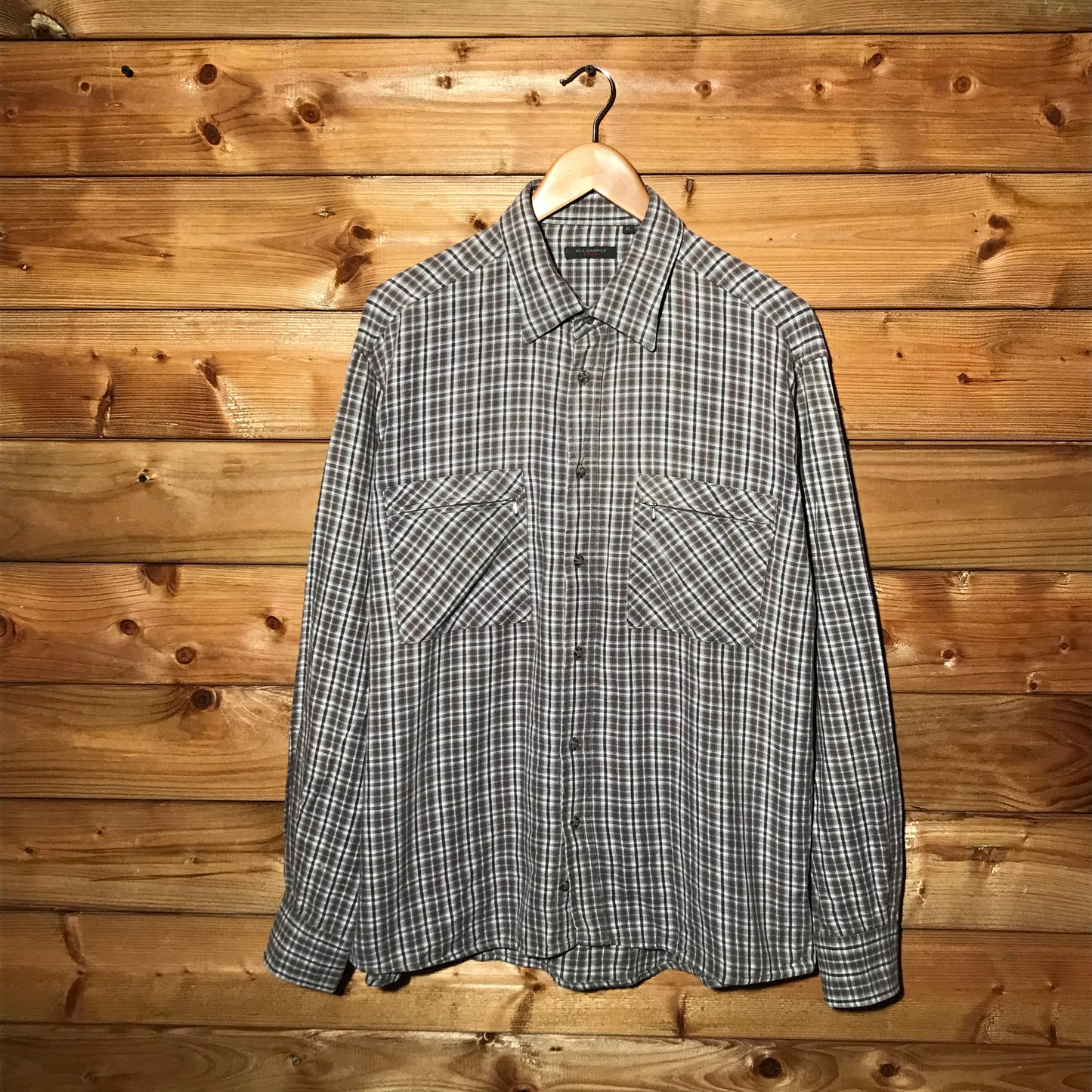 Sea Barrier Plaid button up overshirt