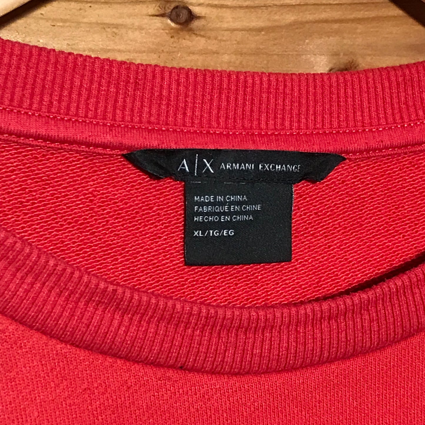 Armani Exchange Stripe Spellout sweatshirt