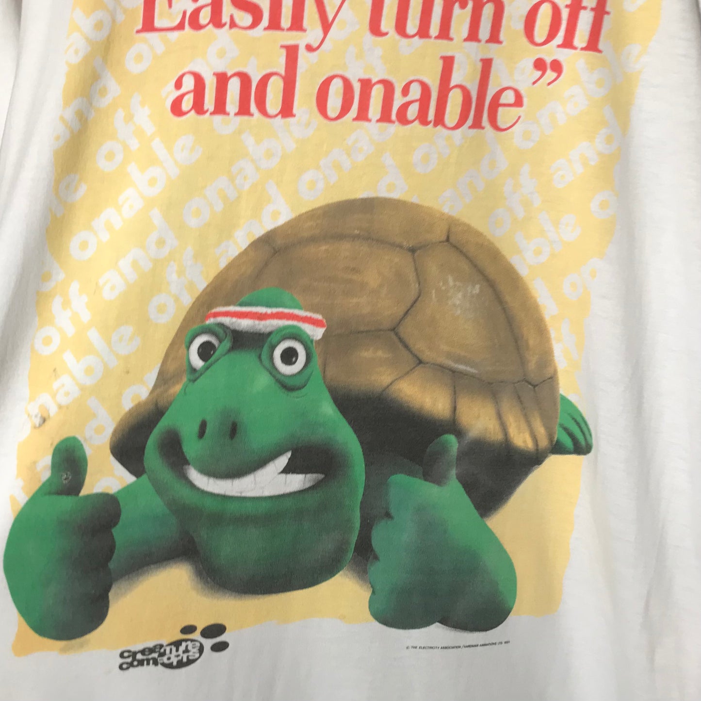 1991 Aardman Creature Comforts t shirt