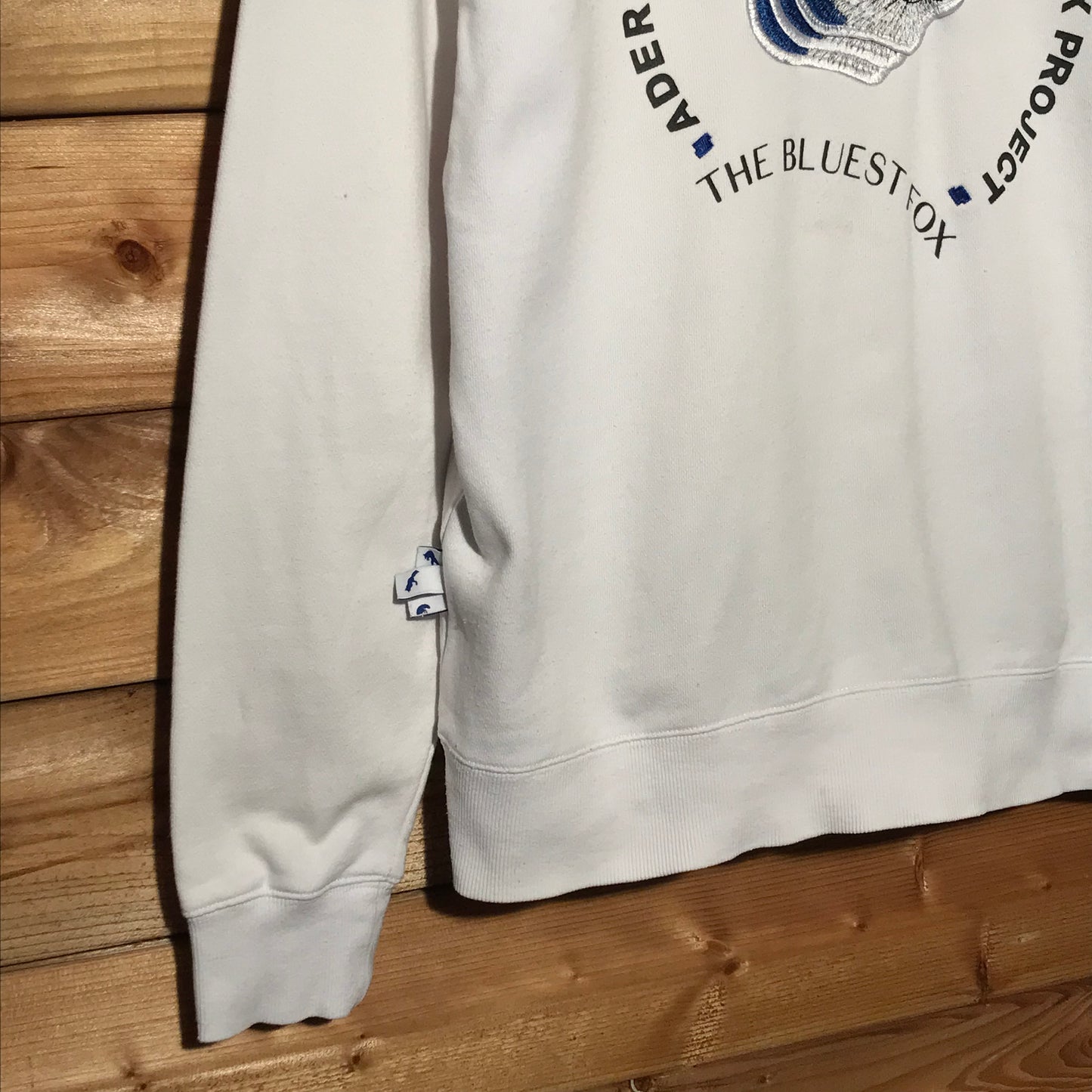 2020 Ader Error x Maison Kitsune Blue Fox sweatshirt