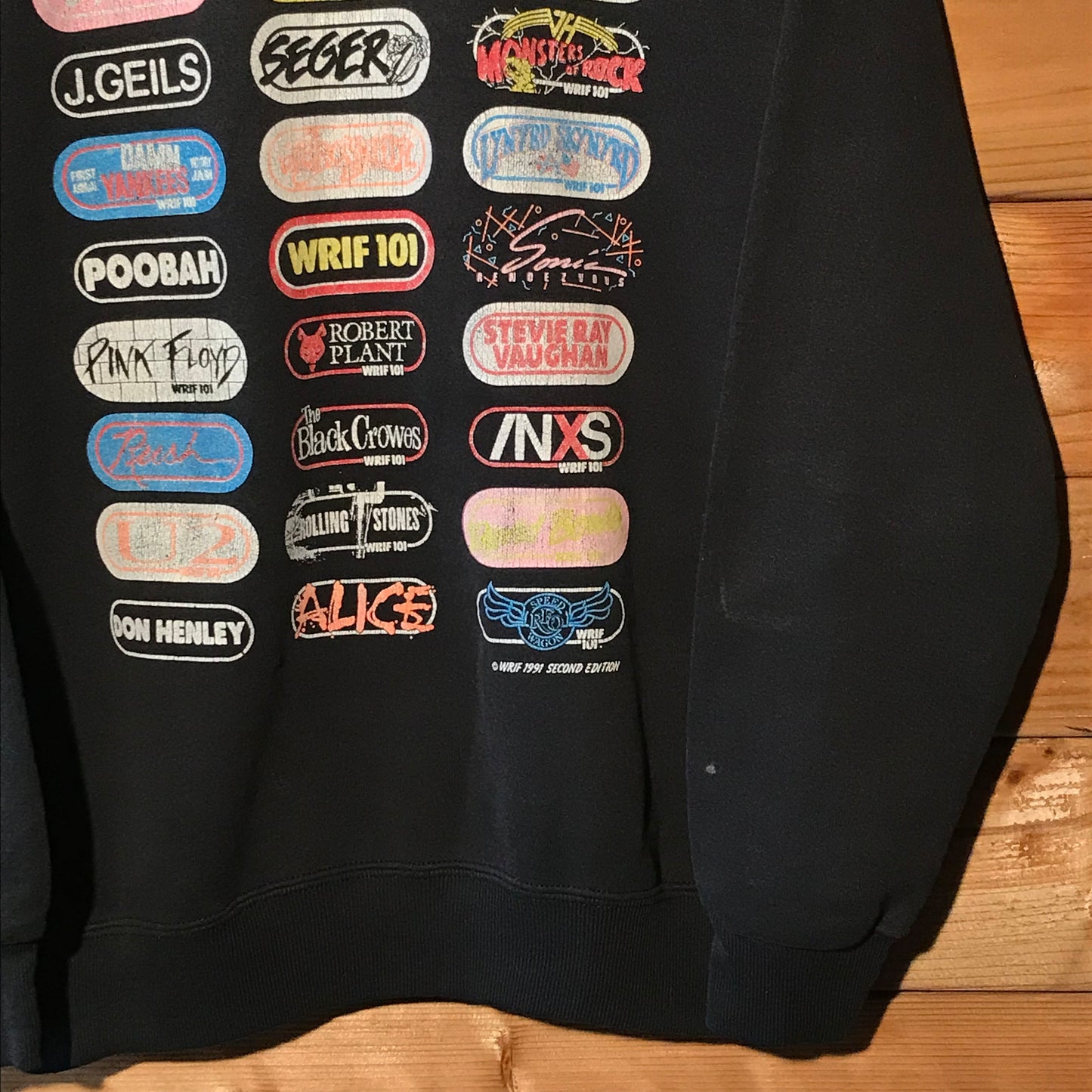 1991 101WRIF Rock Radio 20th Anniversary sweatshirt