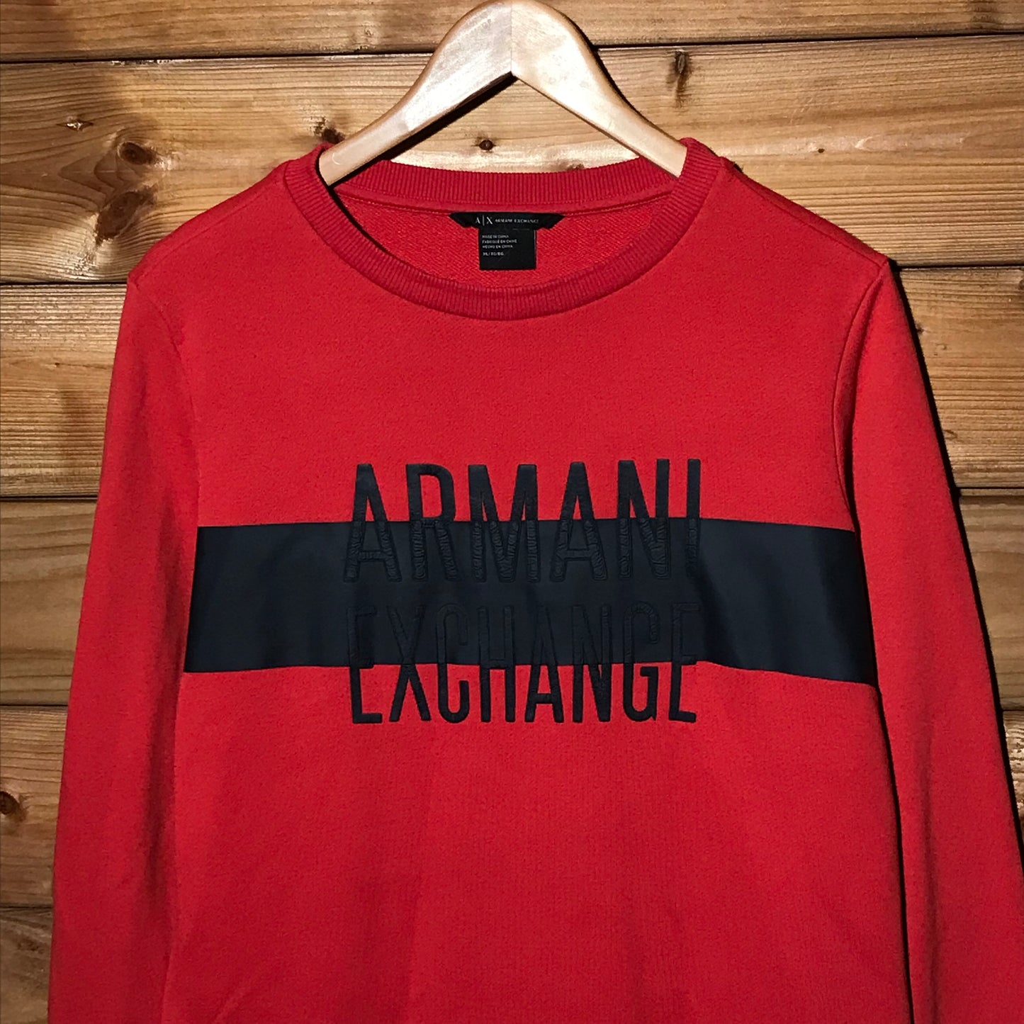 Armani Exchange Stripe Spellout sweatshirt