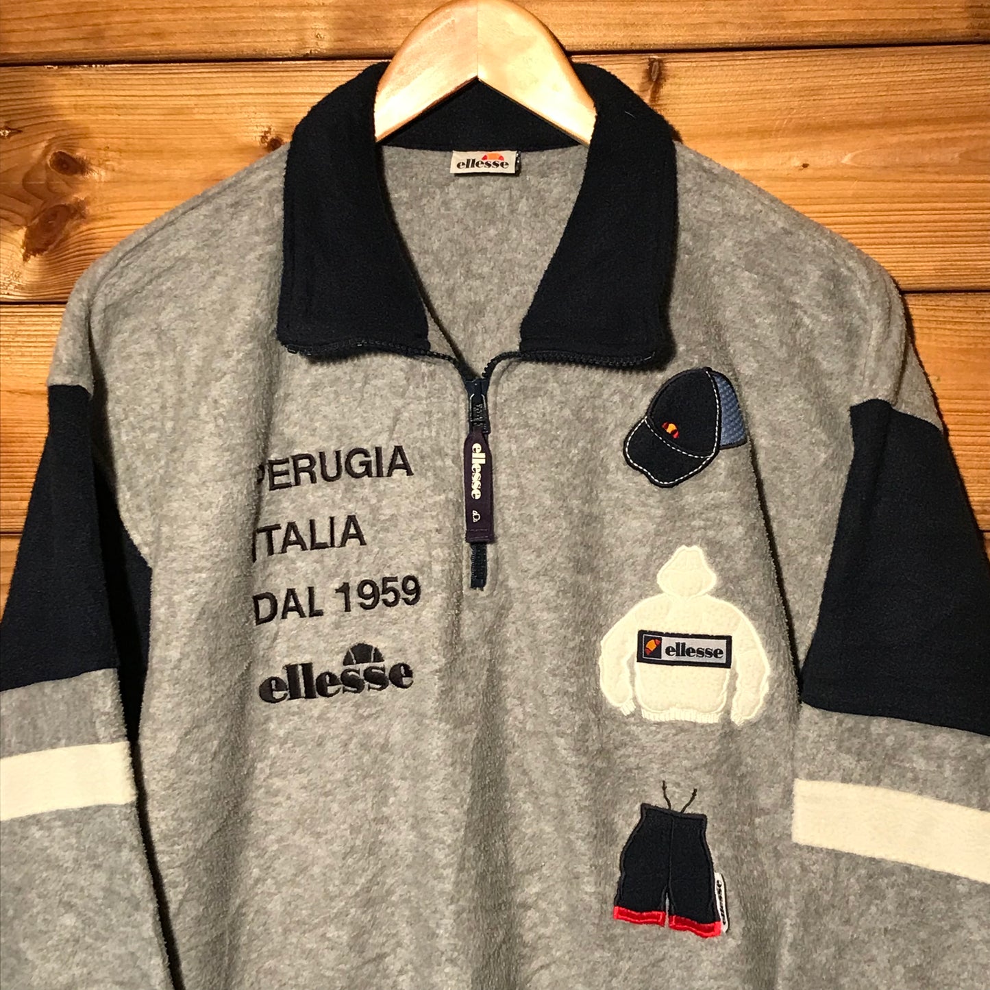 90s Ellesse Outfit quarter zip fleece sweatshirt