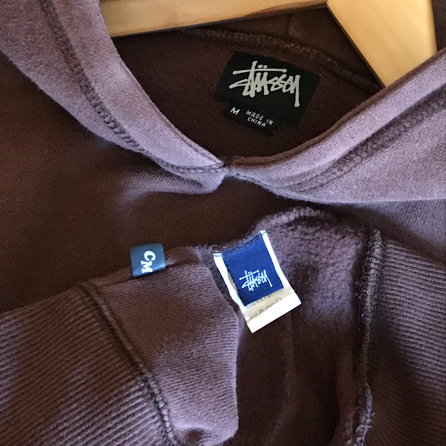 90s Stüssy x Customade Script Spellout hoodie