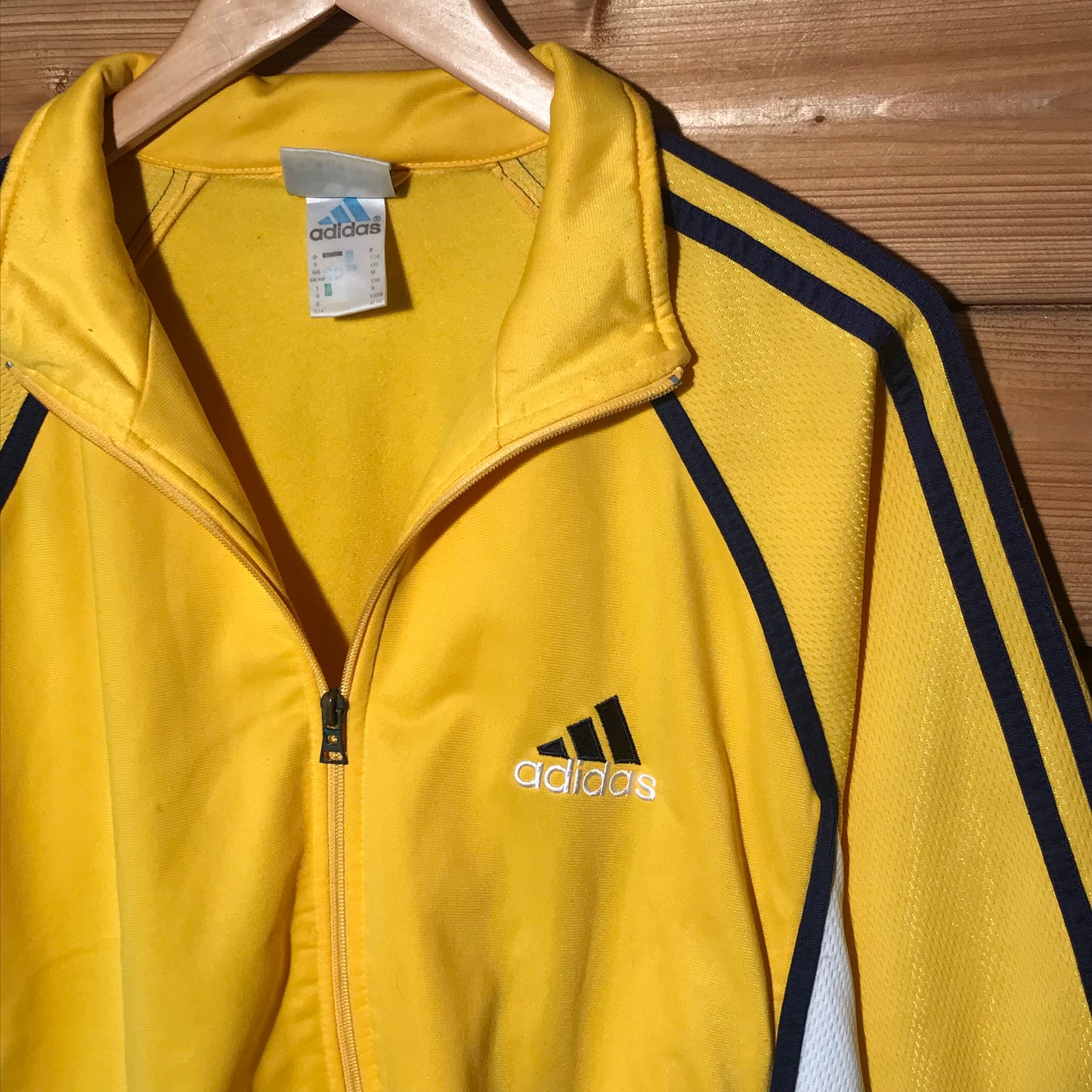 90s Adidas Striped Mesh track jacket