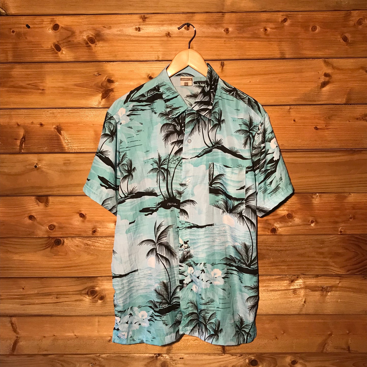 Green-G Hawaii Floral rayon shirt