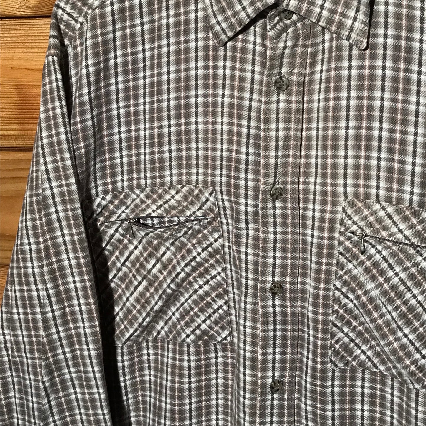 Sea Barrier Plaid button up overshirt