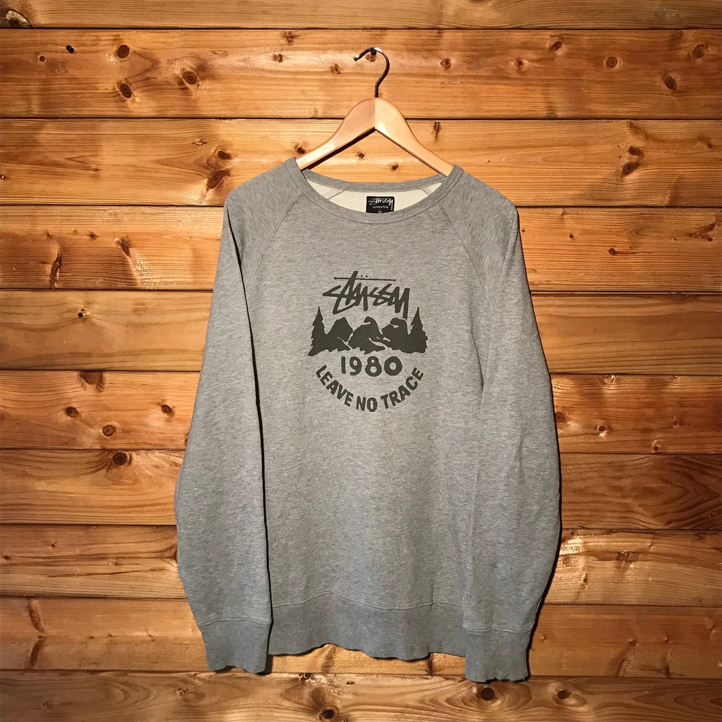 Stüssy Leave No Trace Script Spellout sweatshirt