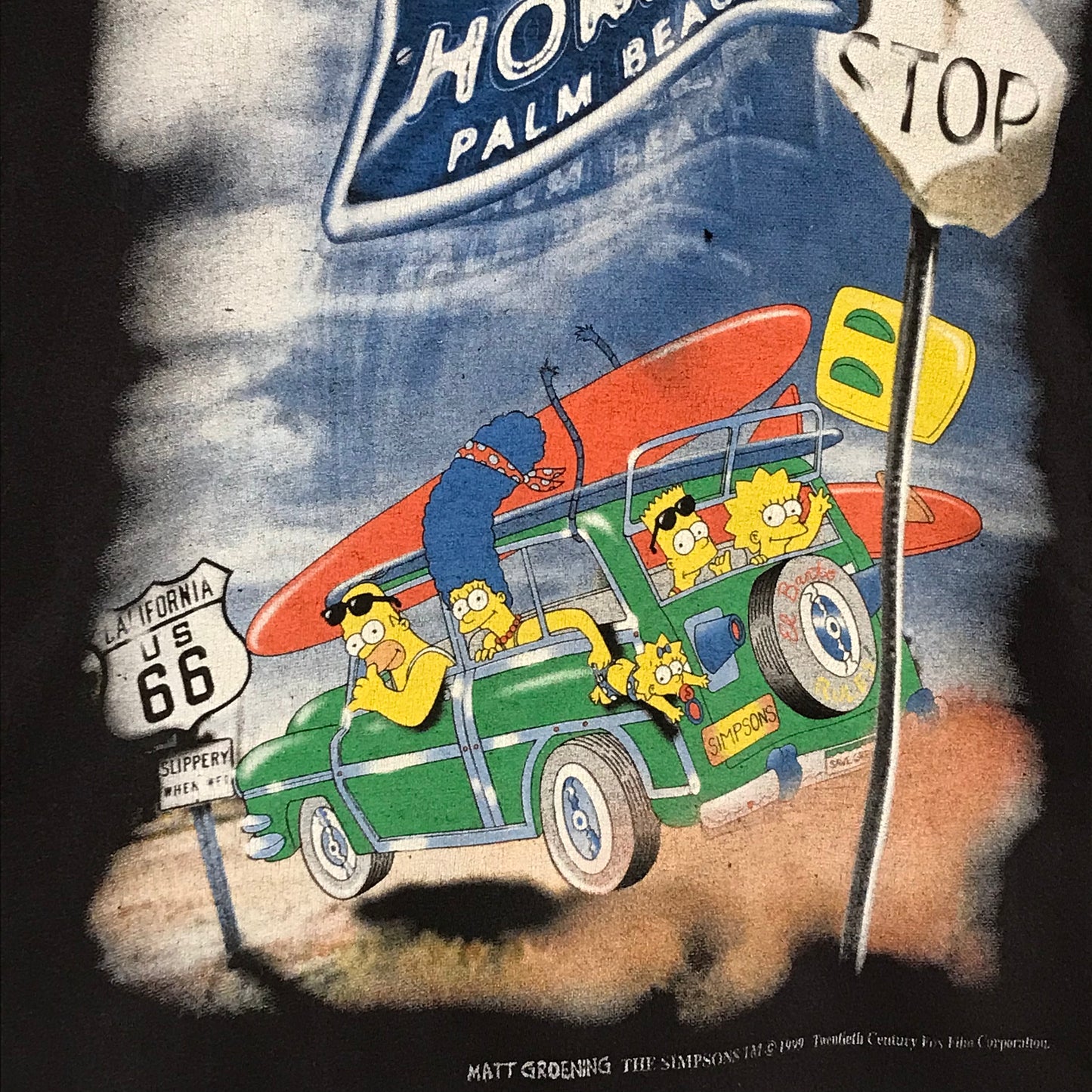 1999 The Simpsons Florida Road Trip t shirt