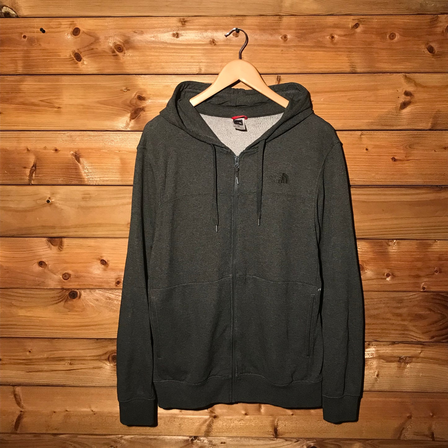 The North Face tonal zip up hoodie