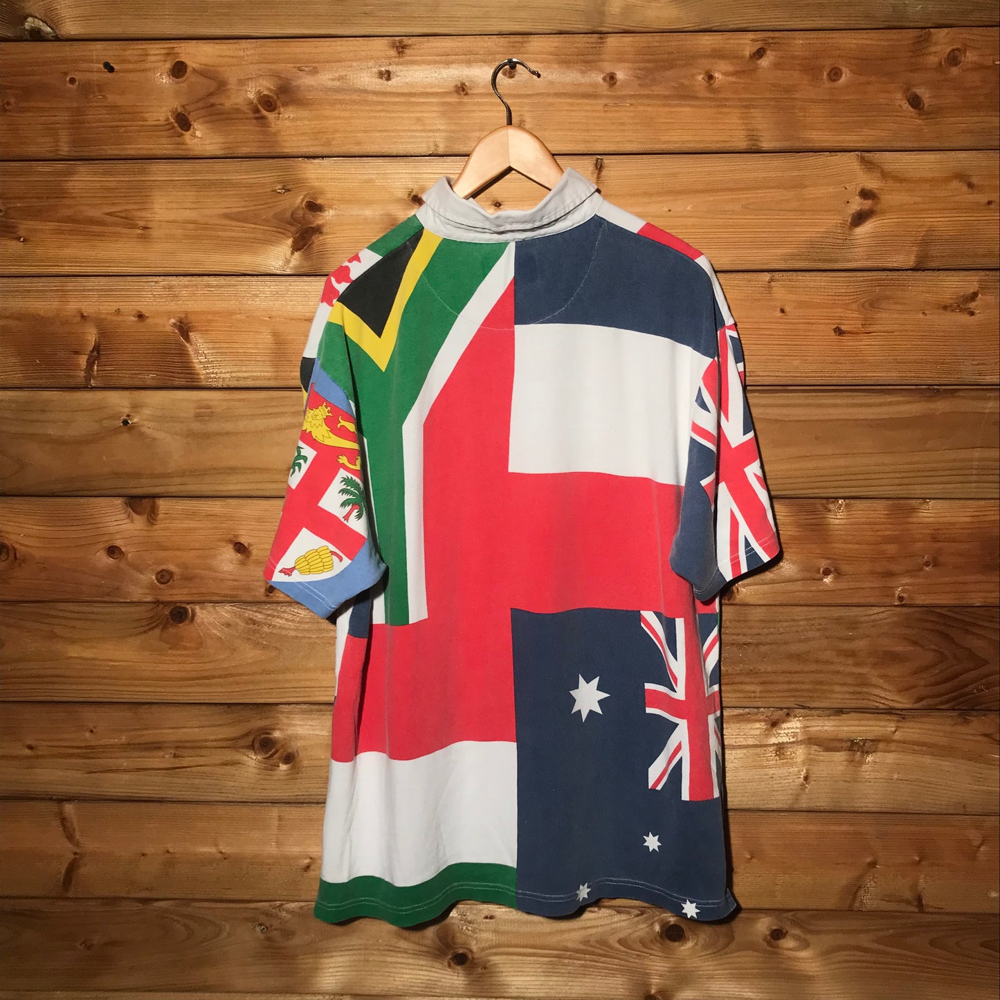 Cotton Traders Multi Flag polo t shirt