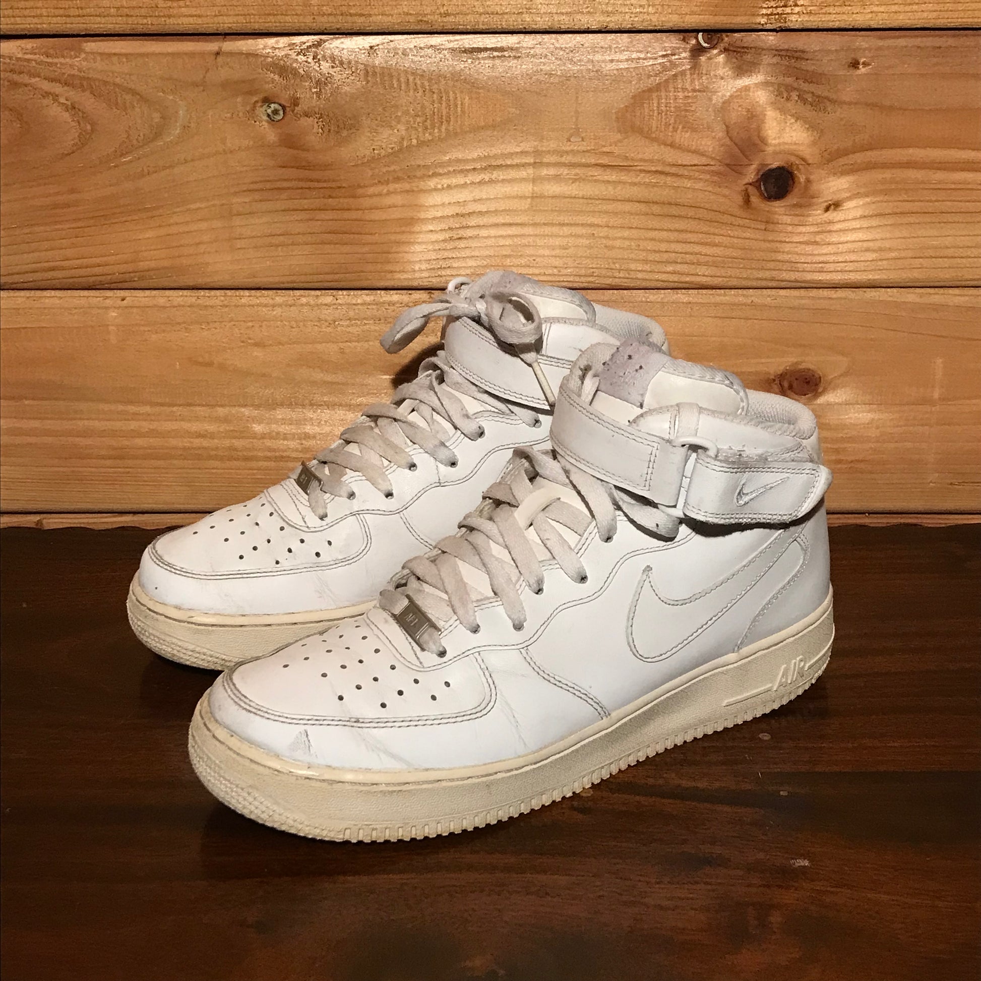 White air force ones high tops deals