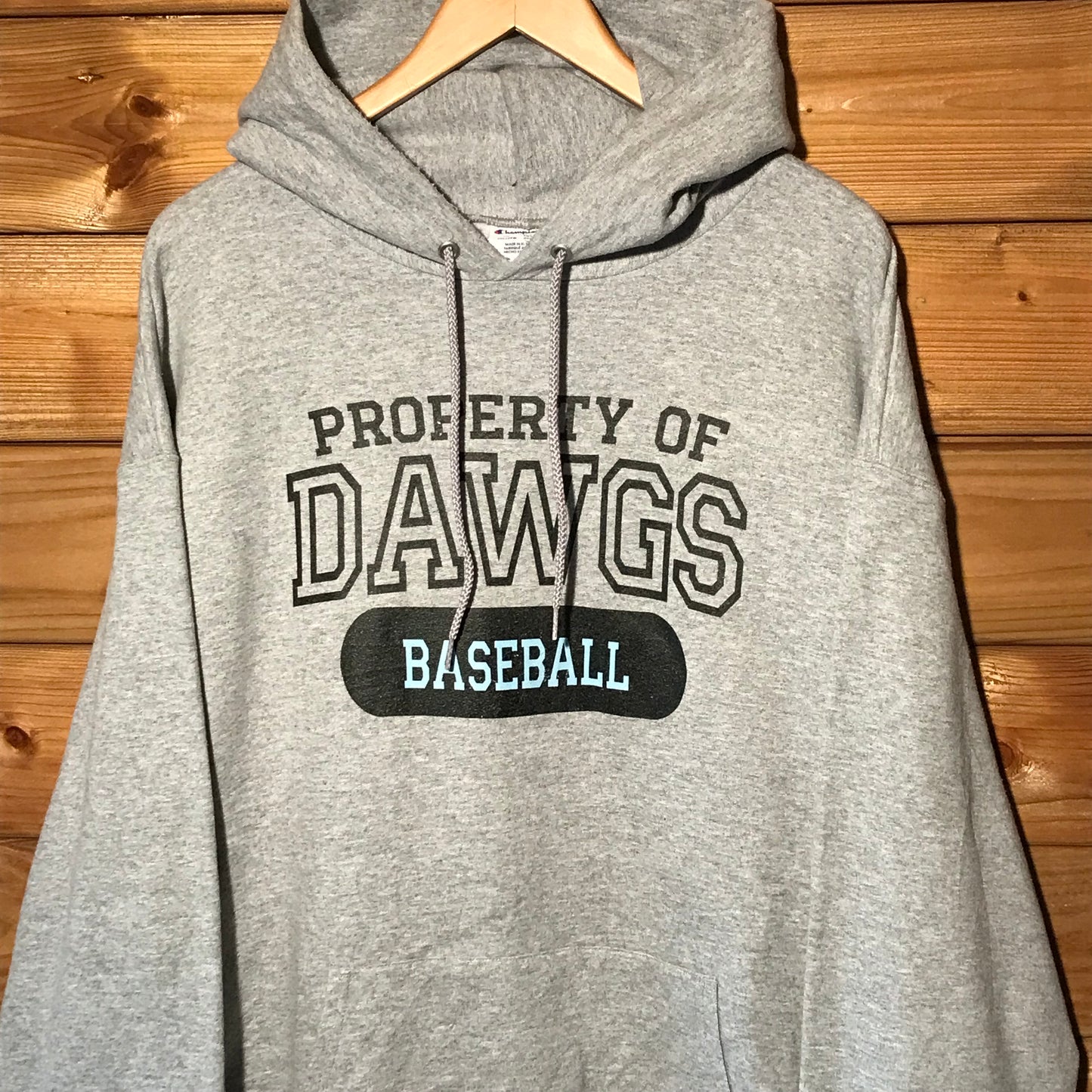 Champion Property Of Dawgs Baseball hoodie