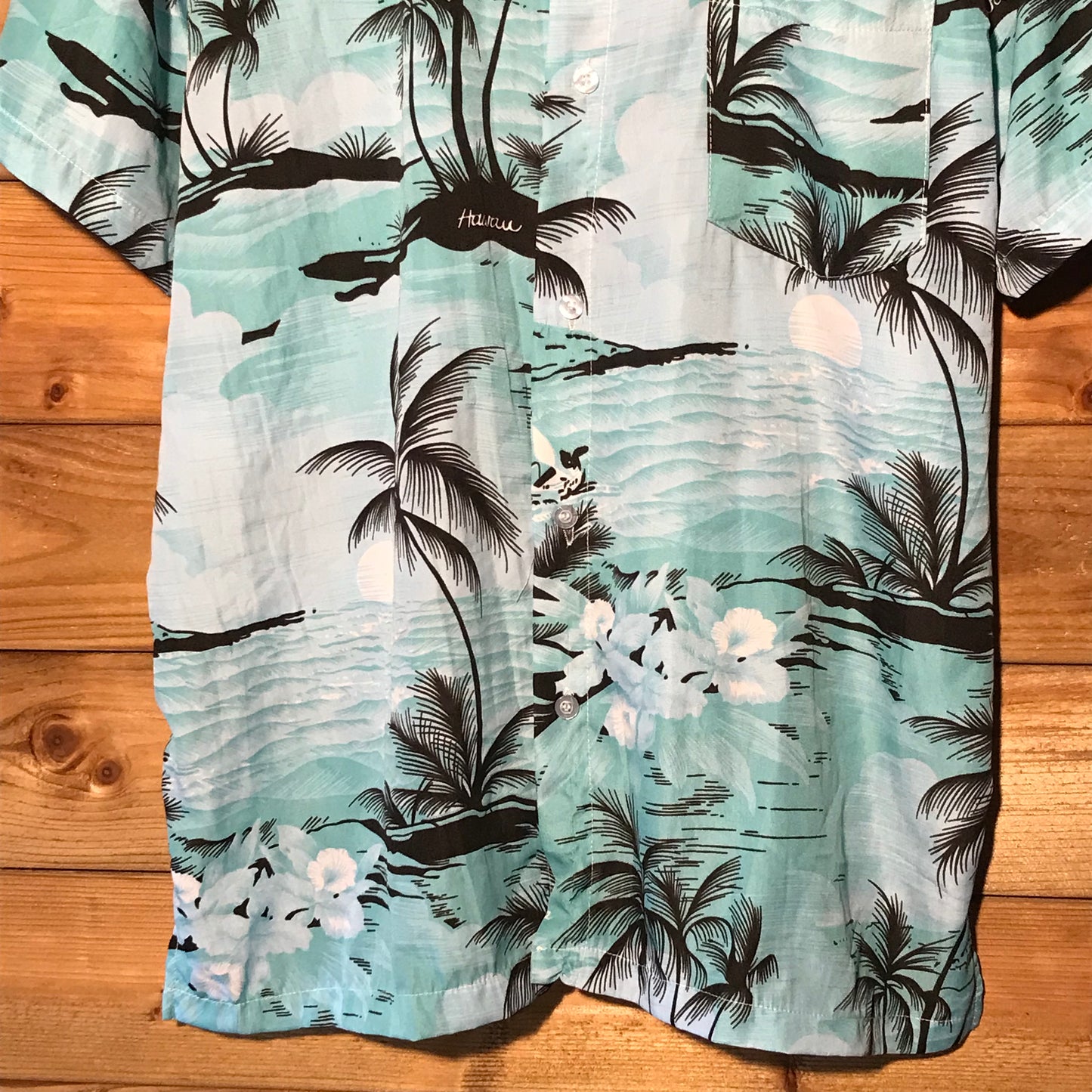 Green-G Hawaii Floral rayon shirt