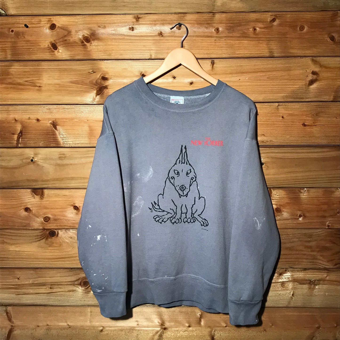 1987 The New Yorker Dog sweatshirt