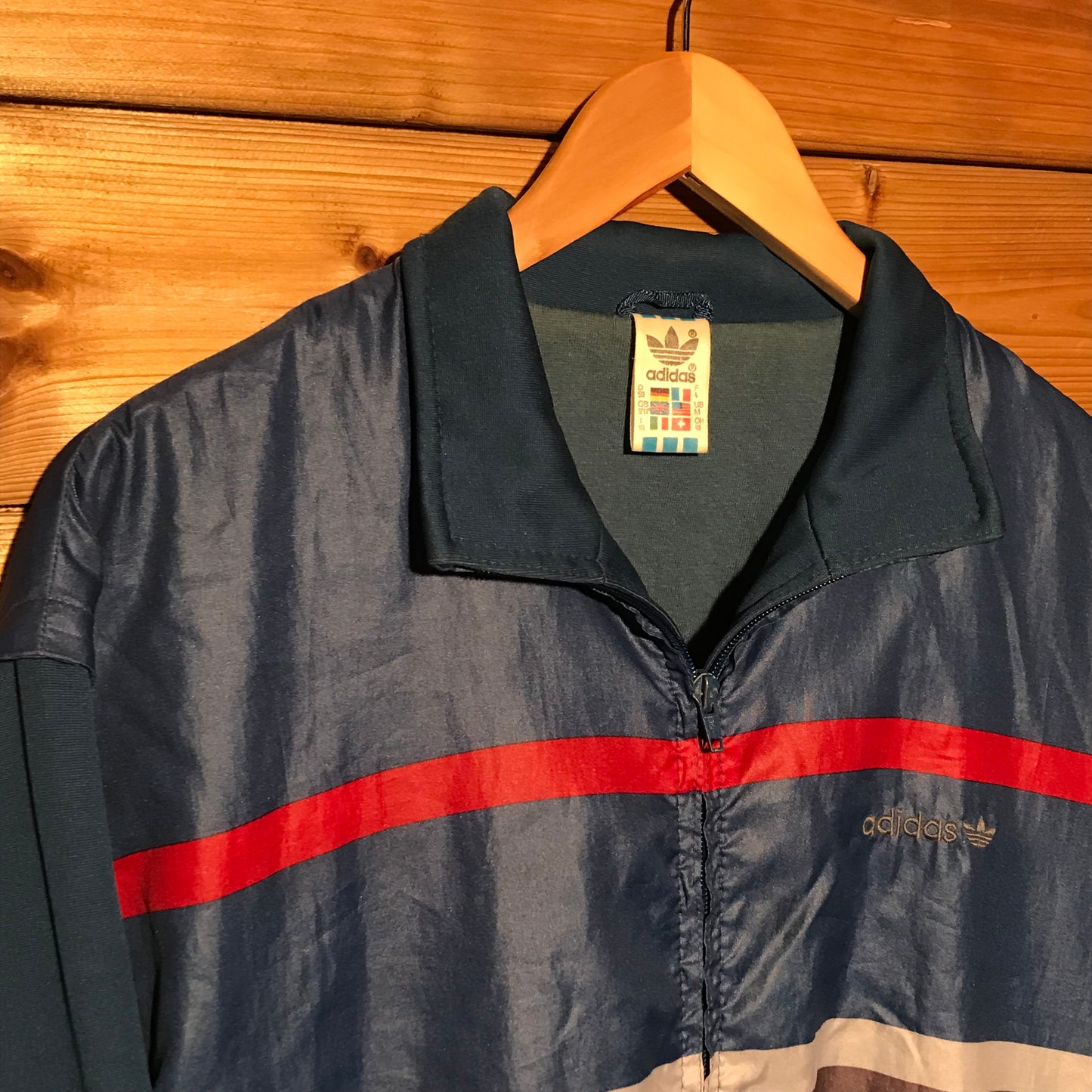 80s Adidas Striped track jacket