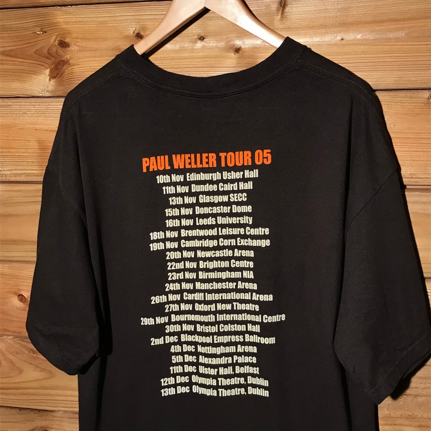 2005 Paul Weller Live Zero Five Tour t shirt