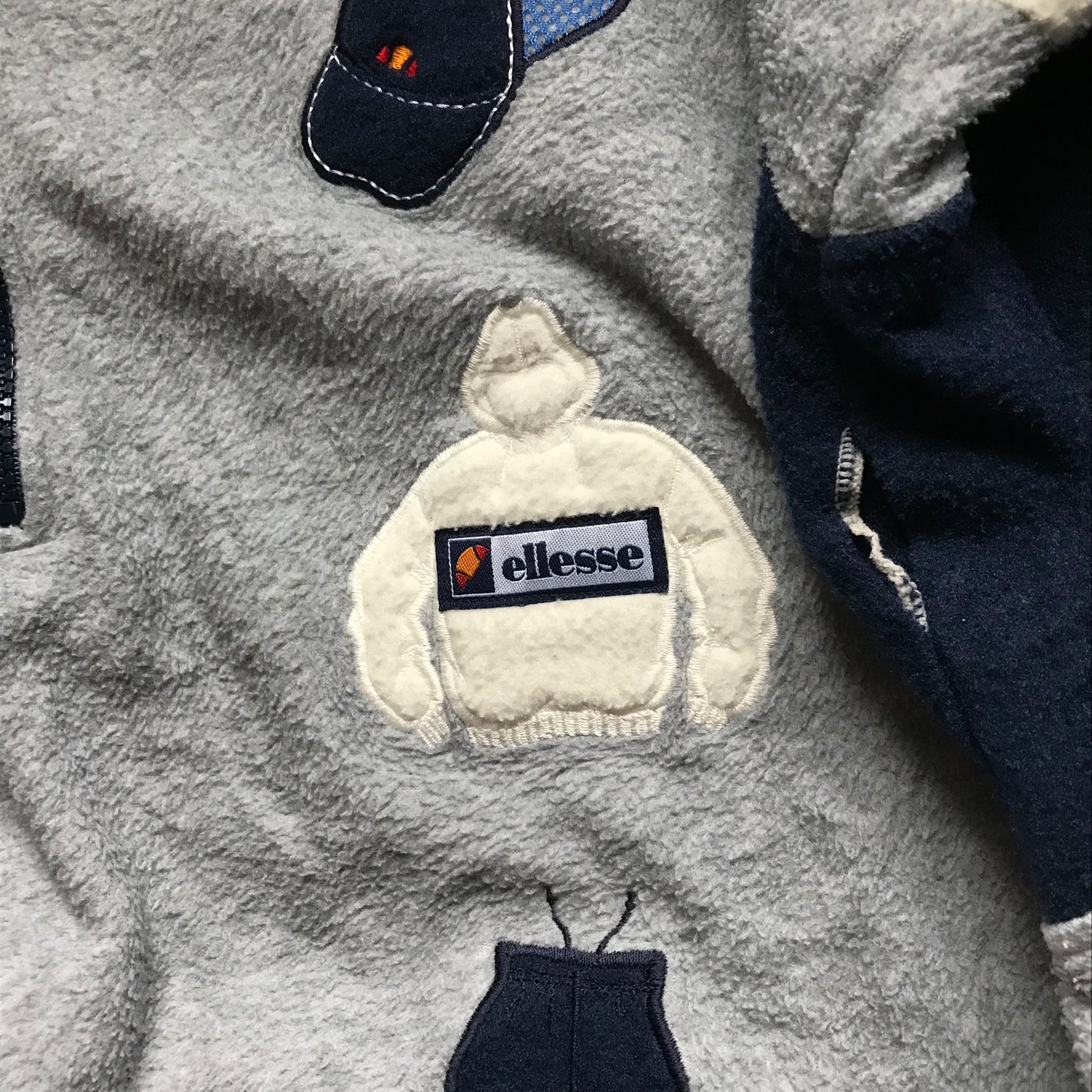 90s Ellesse Outfit quarter zip fleece sweatshirt