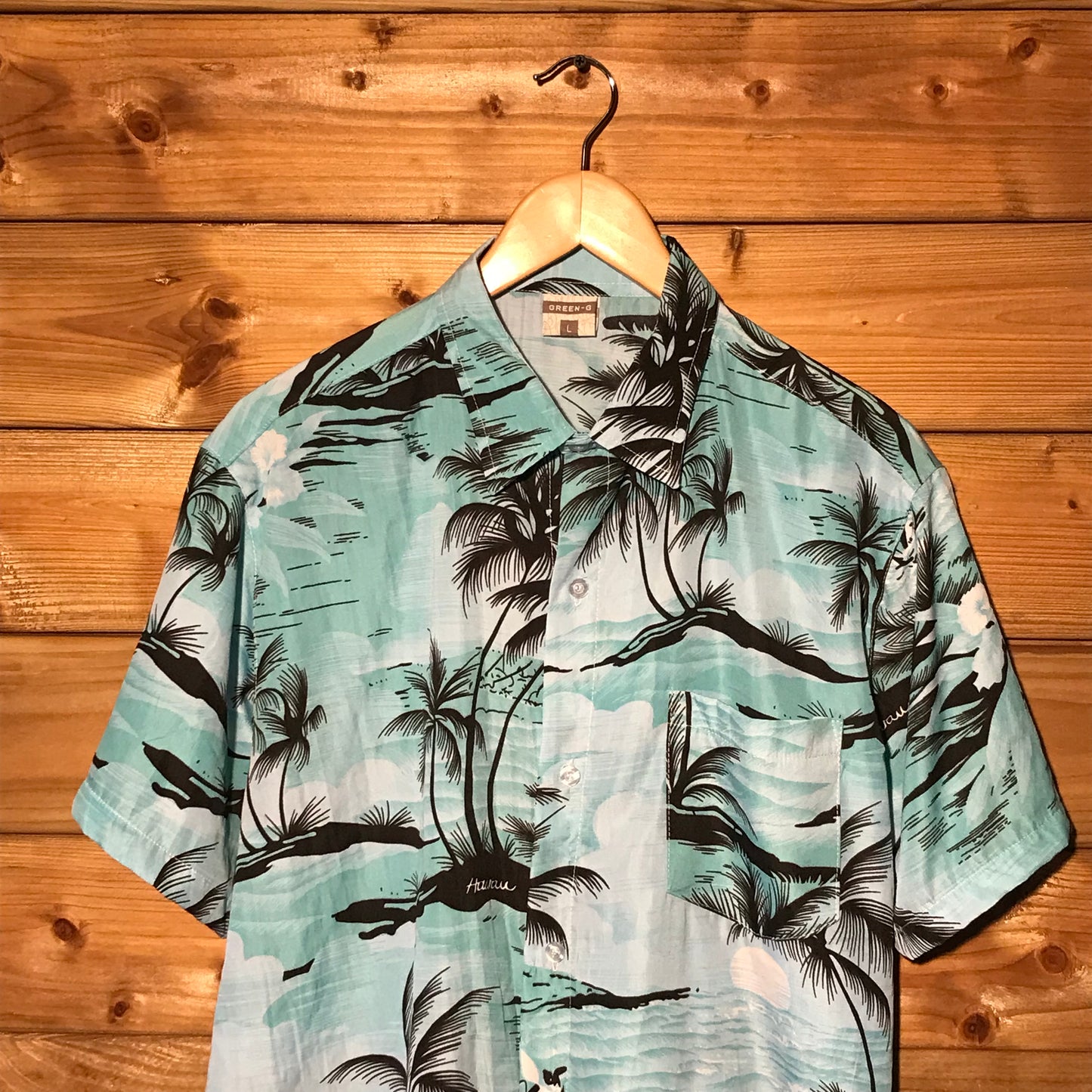 Green-G Hawaii Floral rayon shirt