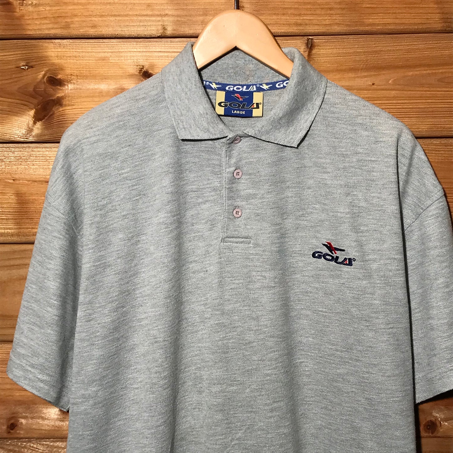 90s Gola Spellout polo t shirt