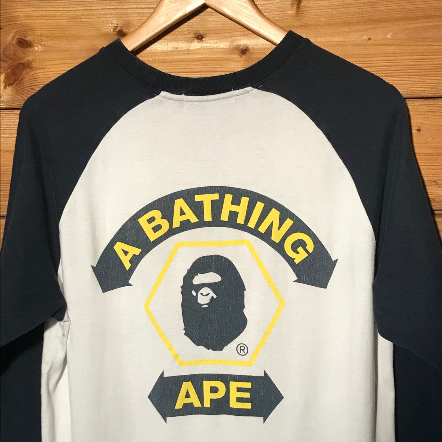 Bape, A Bathing Ape Spellout half sleeve t shirt