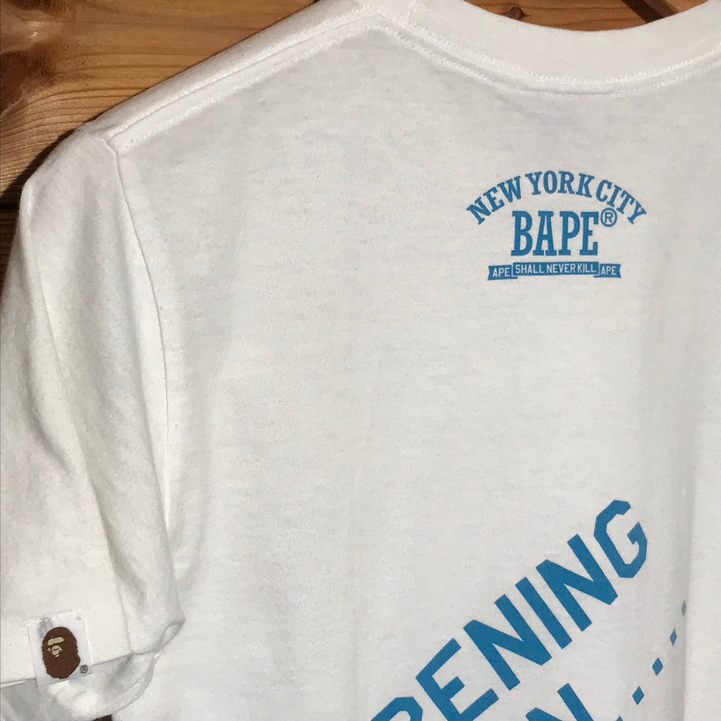 Bape, A Bathing Ape New York Store t shirt