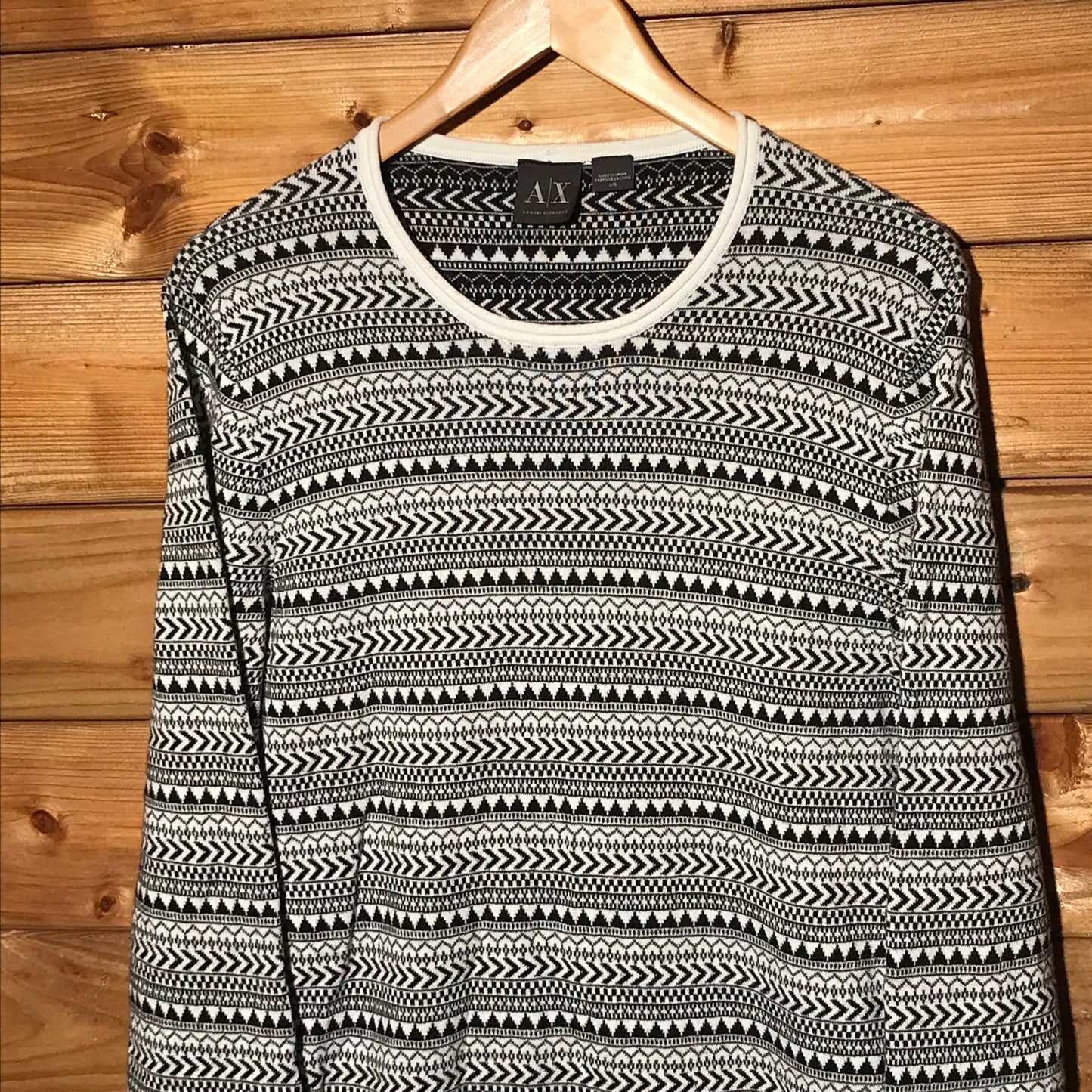 Armani Exchange Striped knit sweatshirt