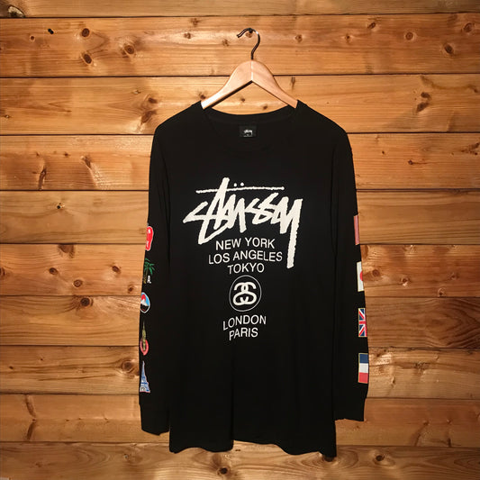 Stüssy International Flags long sleeve t shirt