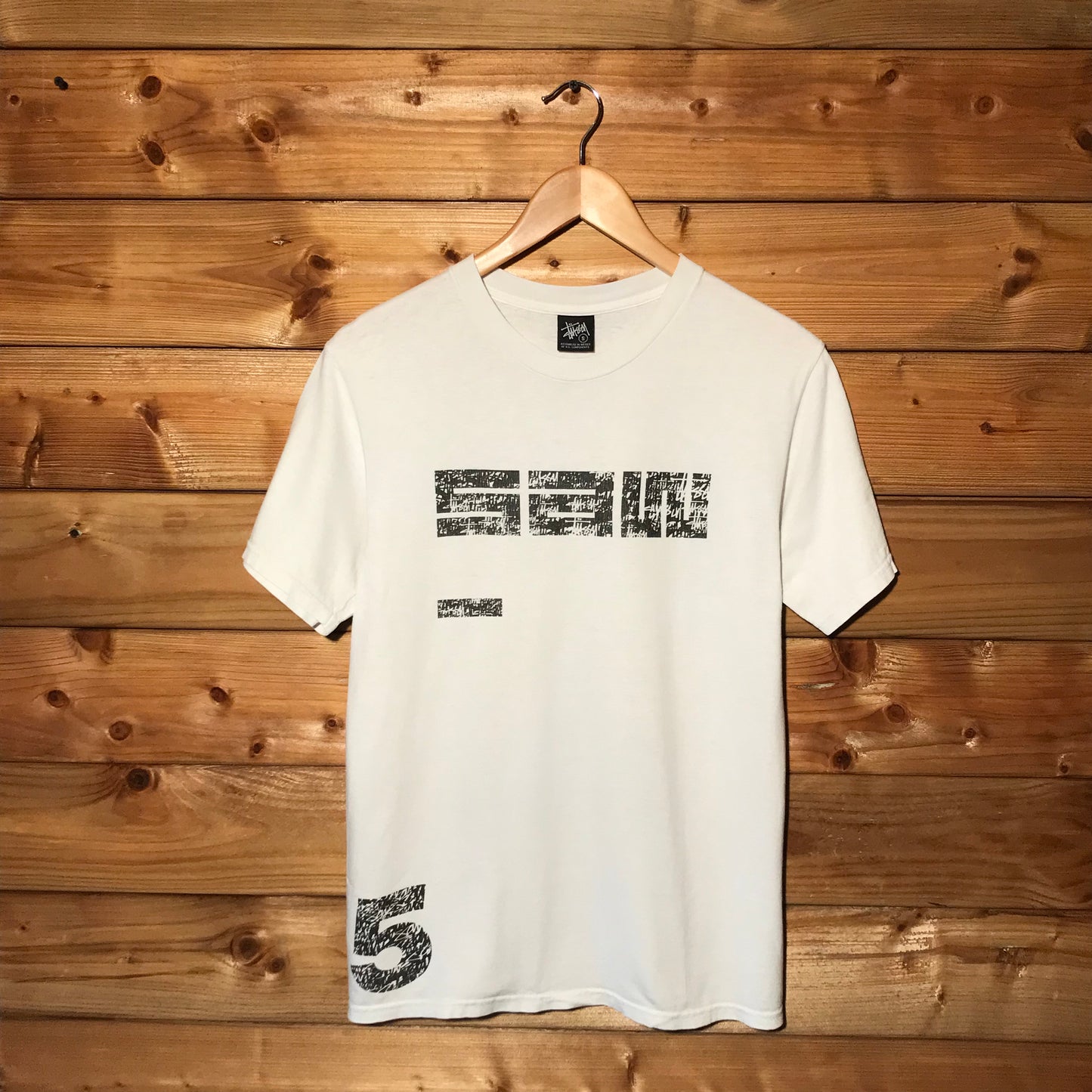 2006 Stüssy x Saw Recordings Spellout t shirt