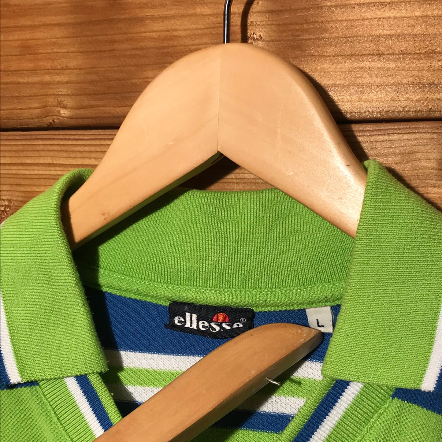 90s Ellesse Striped polo t shirt