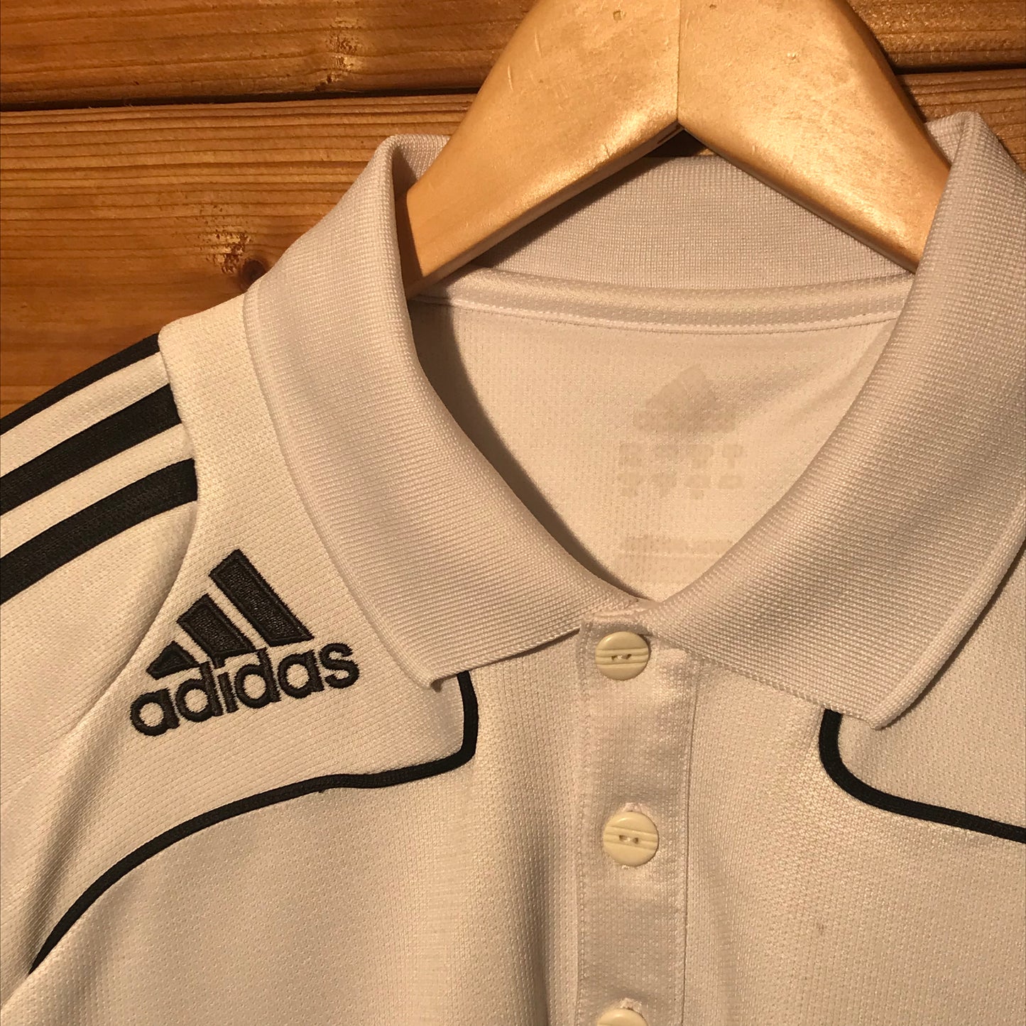 Adidas striped polo t shirt