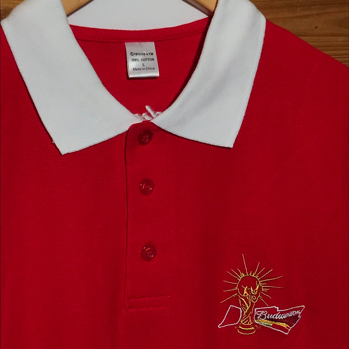 2010 Budweiser Fifa World Cup polo t shirt