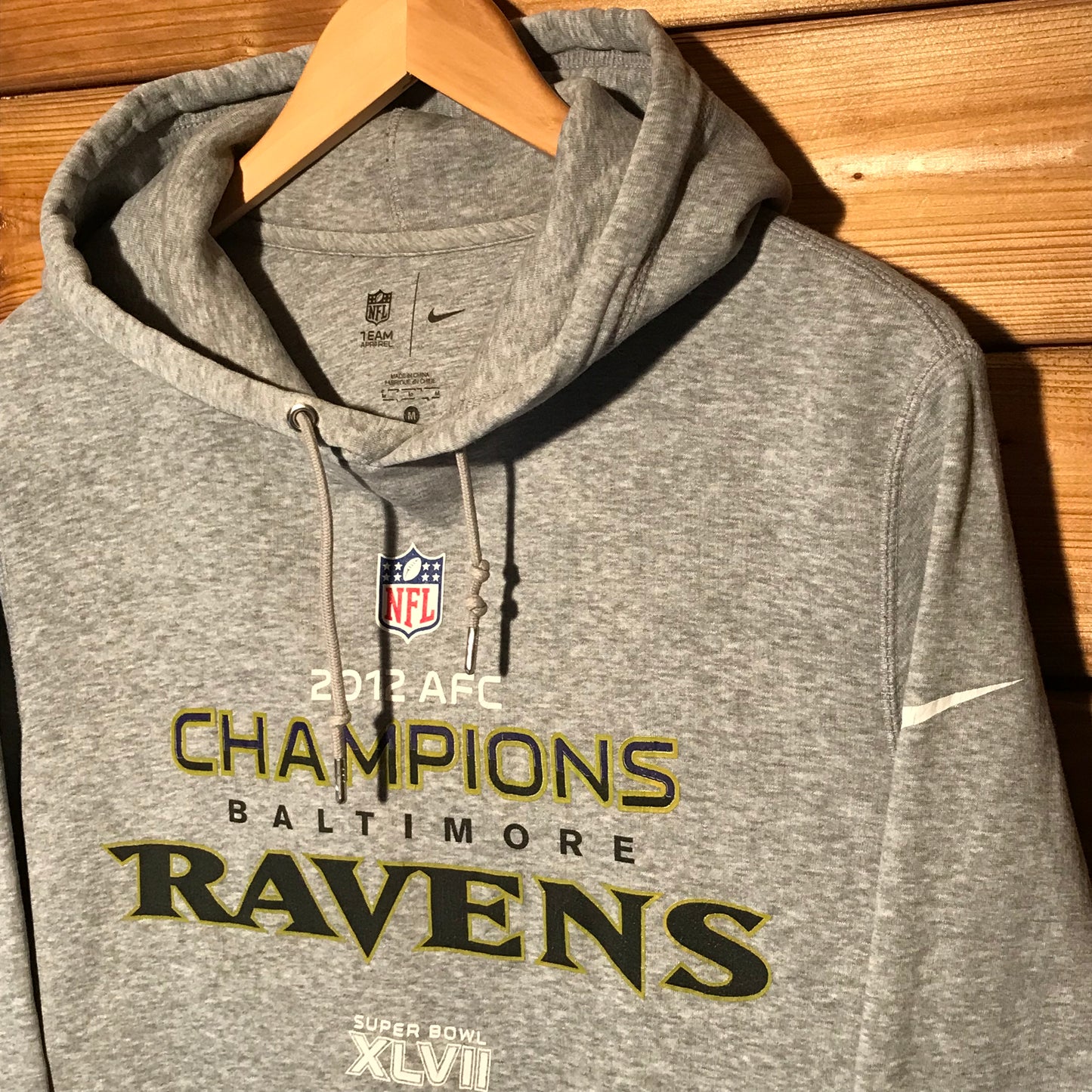 2012 Nike NFL Baltimore Ravens Super Bowl Champs hoodie