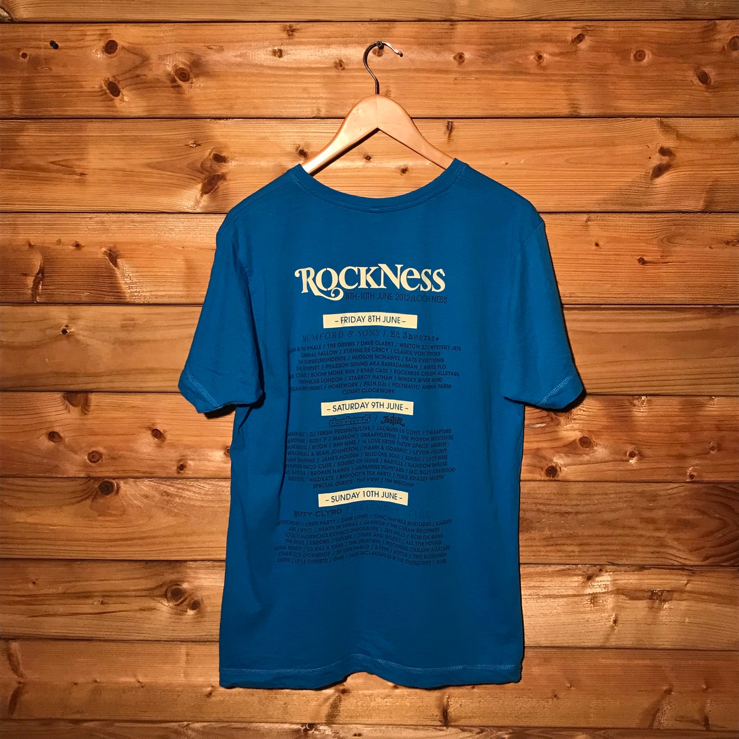 2012 Rockness Festival t shirt