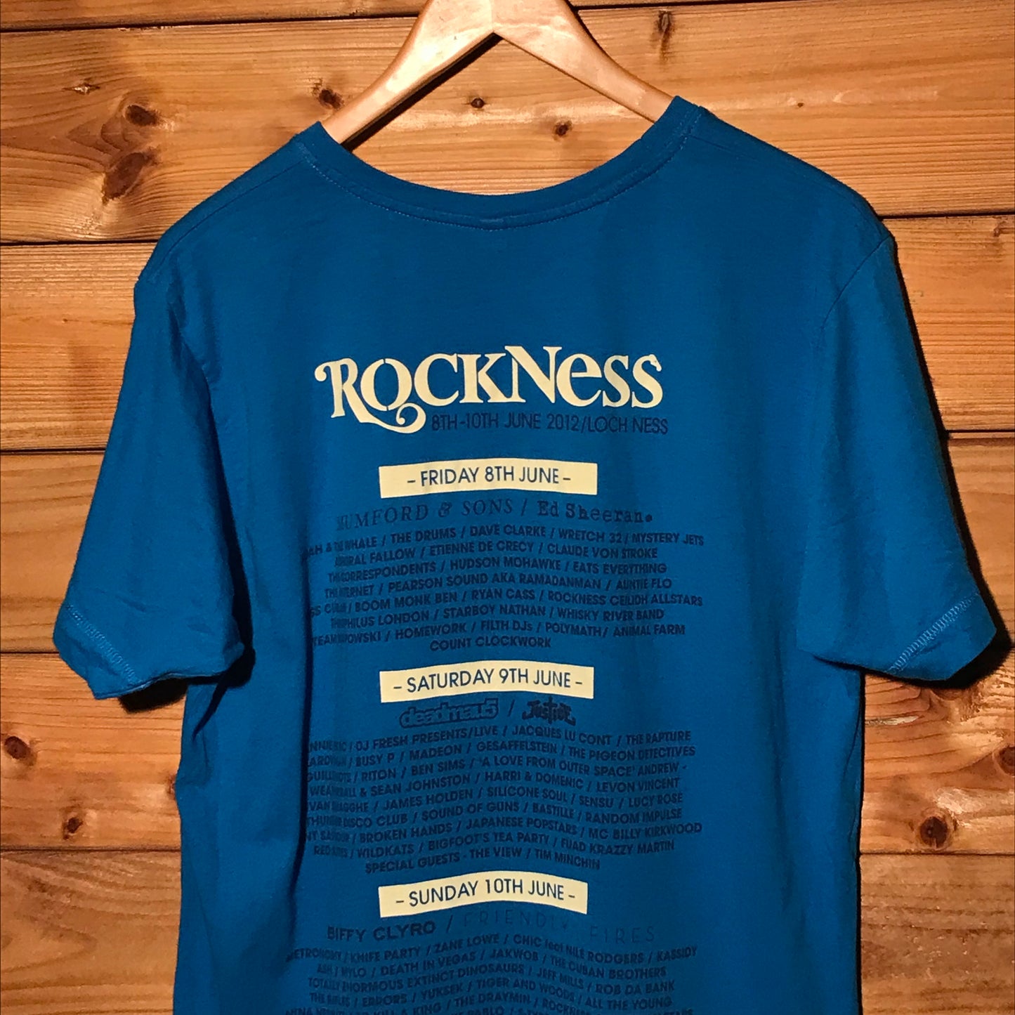 2012 Rockness Festival t shirt