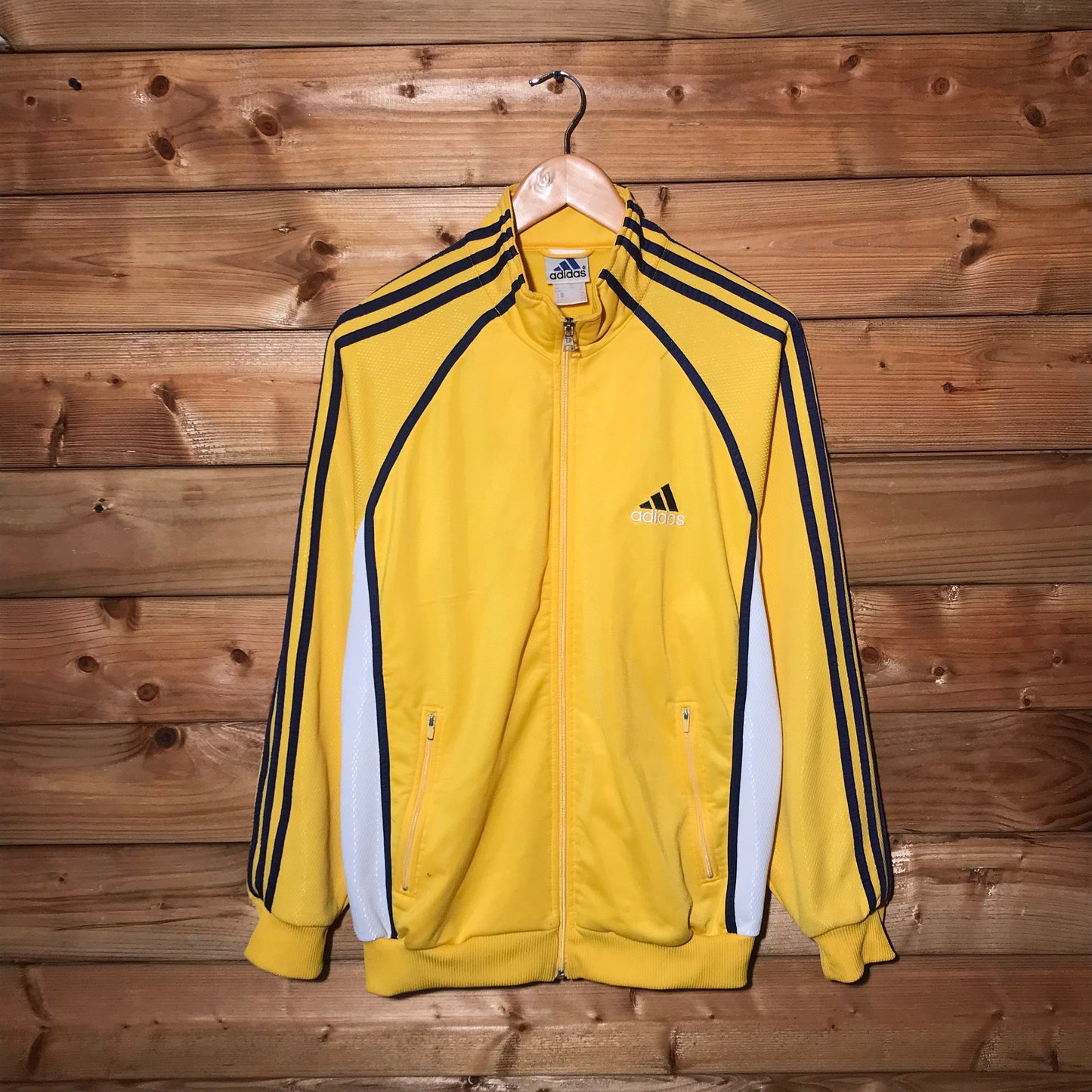 90s Adidas Striped Mesh track jacket