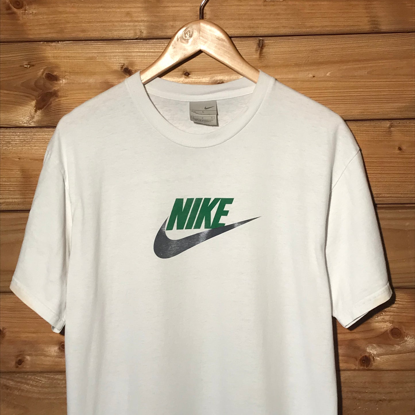 Nike Centre Swoosh Spellout t shirt