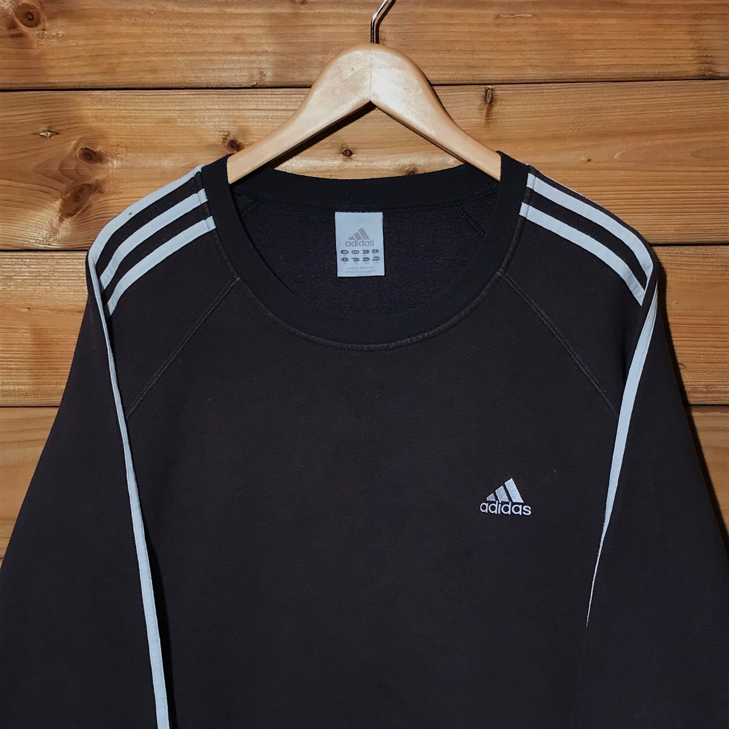 Adidas essentials striped sweatshirt