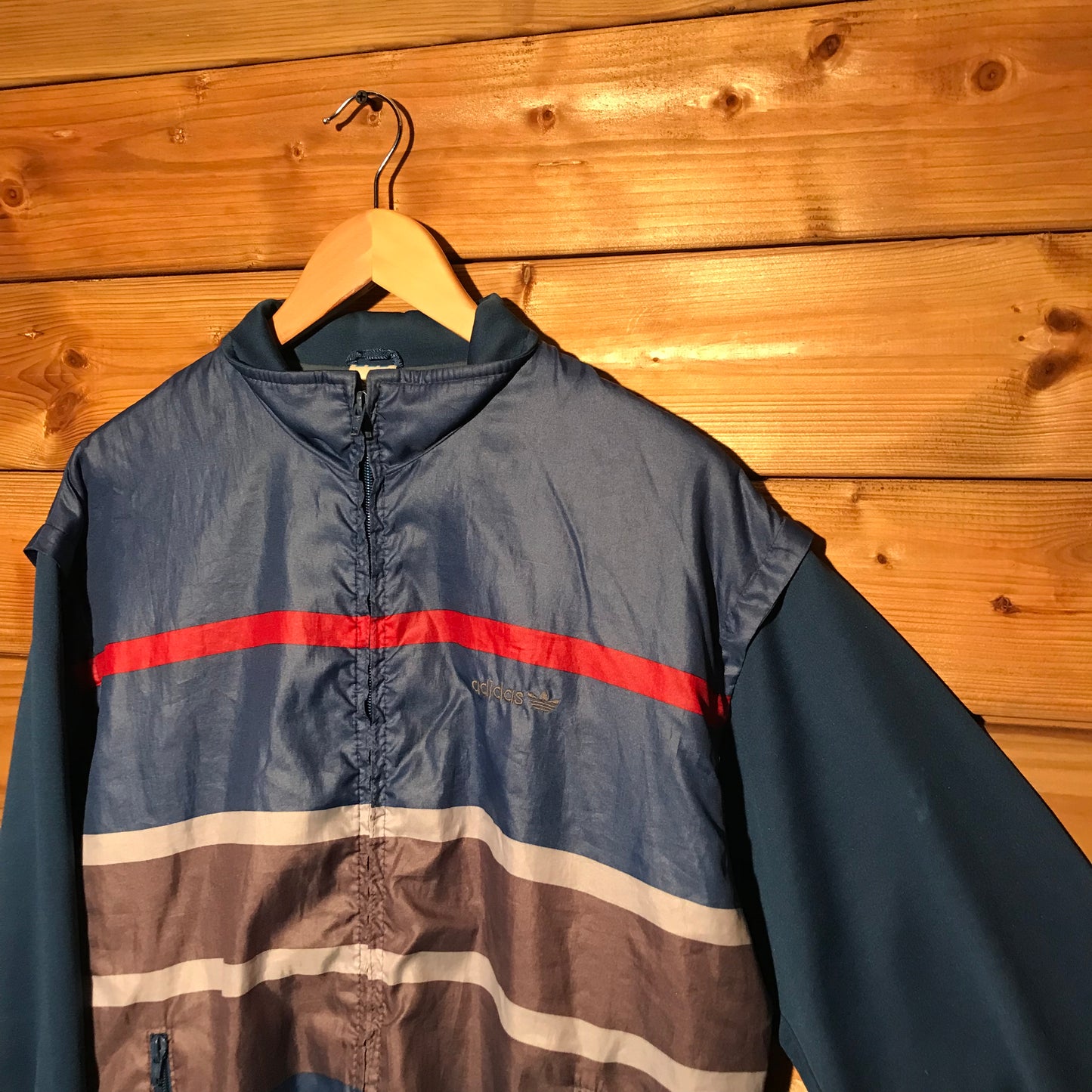 80s Adidas Striped track jacket