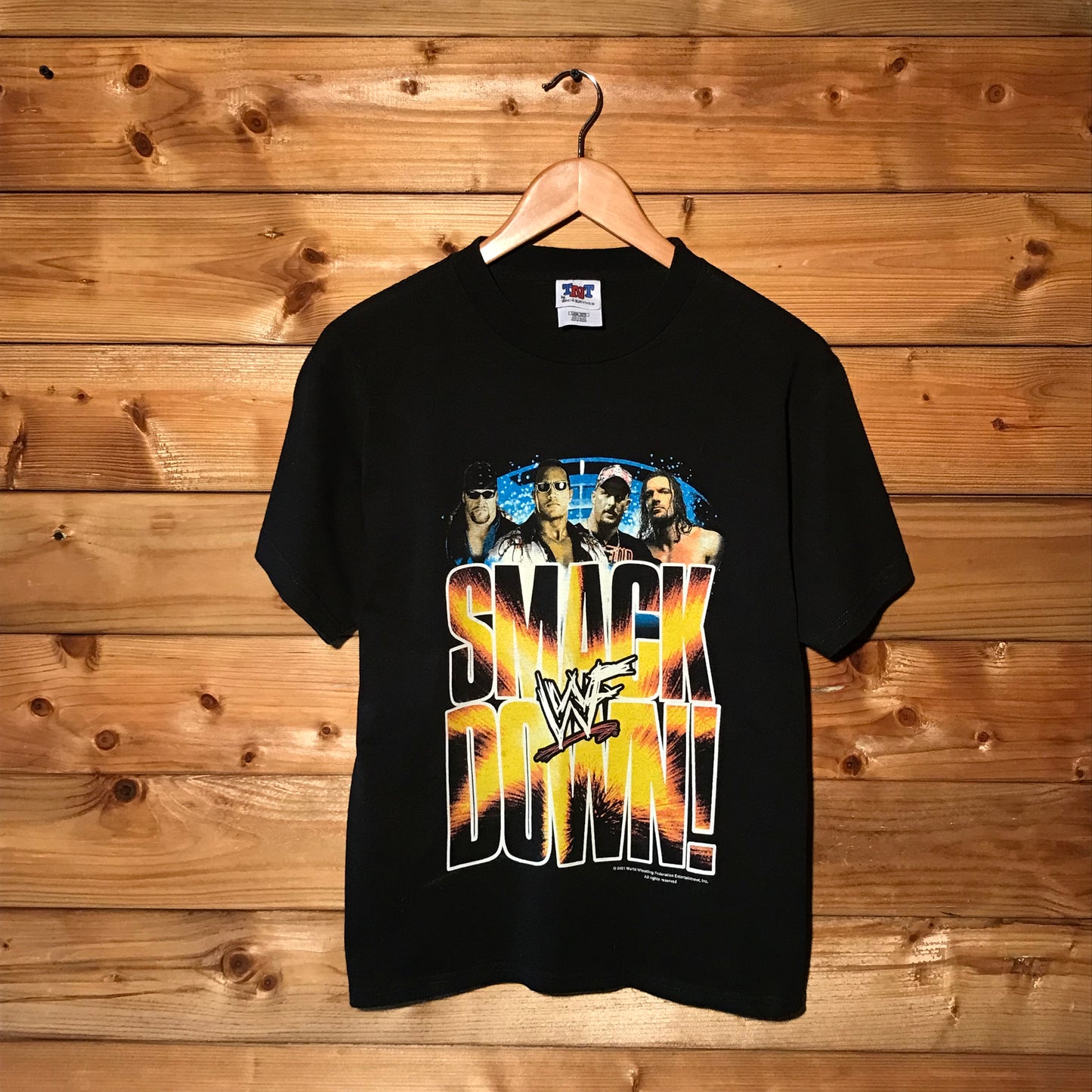 2001 WWF Smack Down t shirt