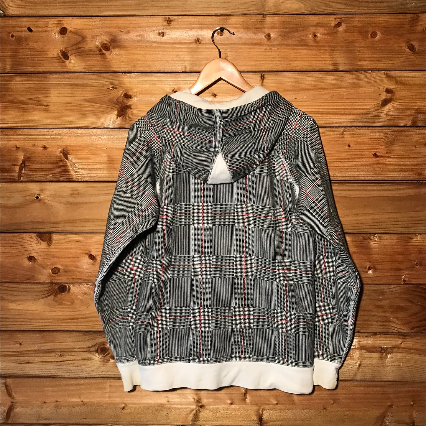 Stüssy Plaid Script zip up hoodie