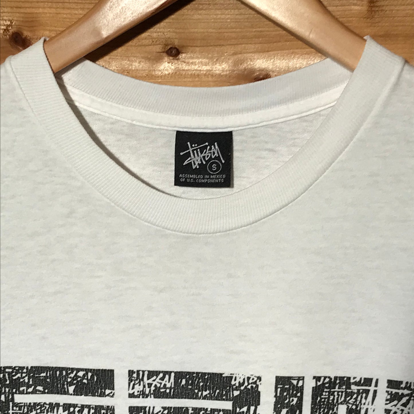 2006 Stüssy x Saw Recordings Spellout t shirt