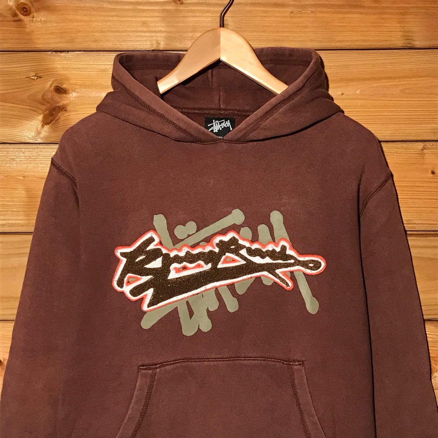 90s Stüssy x Customade Script Spellout hoodie