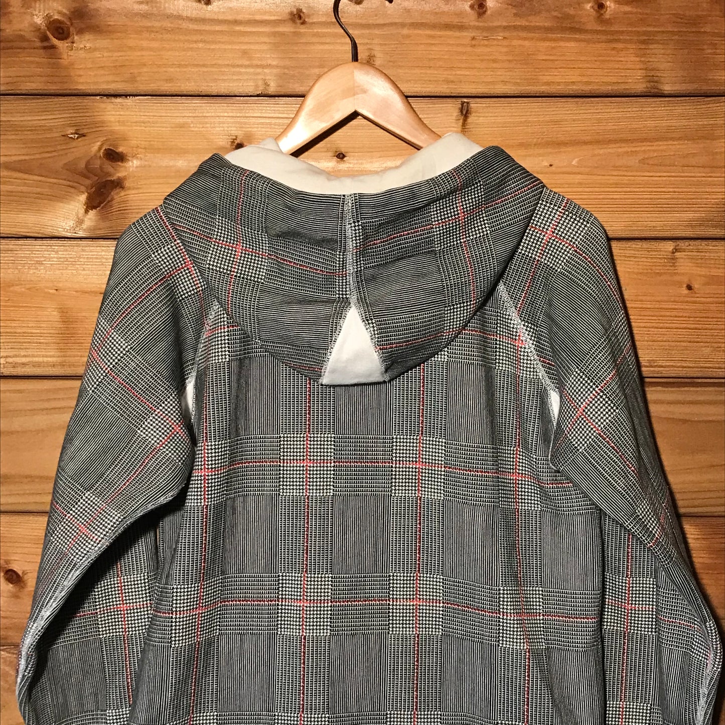 Stüssy Plaid Script zip up hoodie