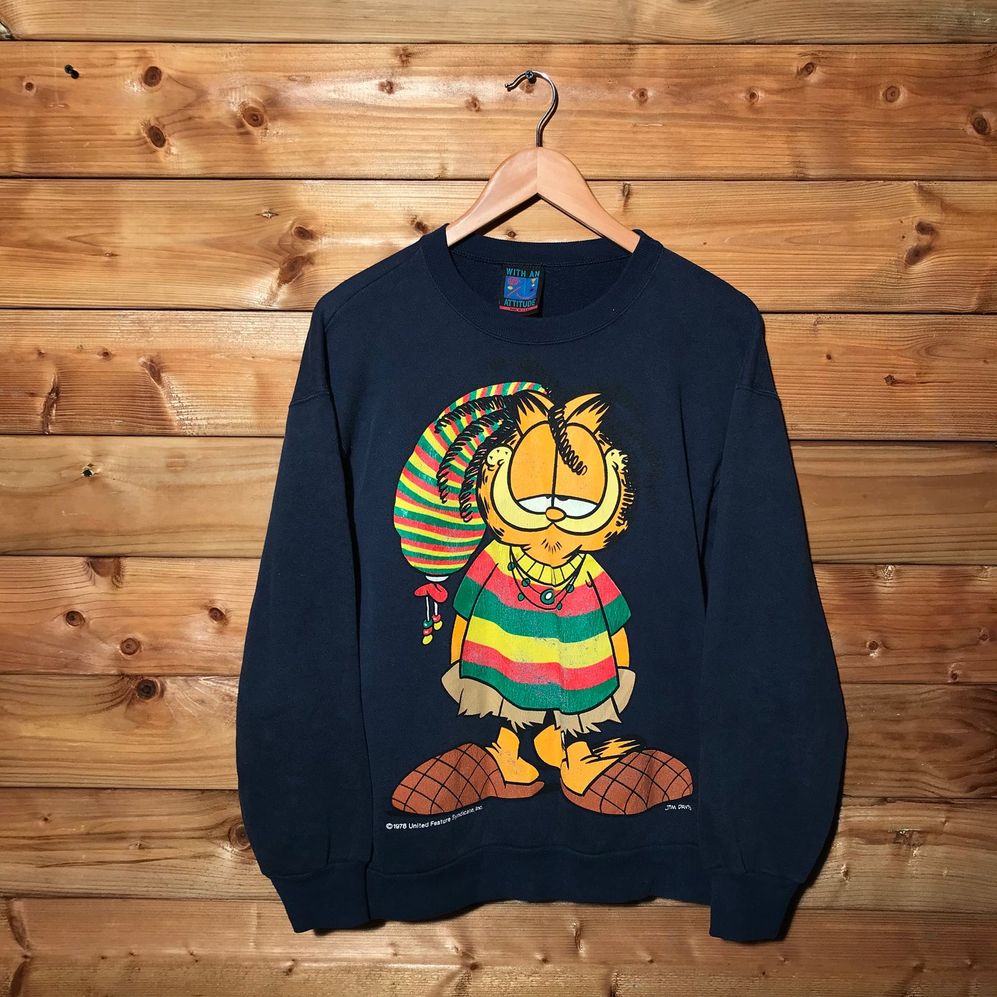 1978 Garfield and Odie Rasta sweatshirt