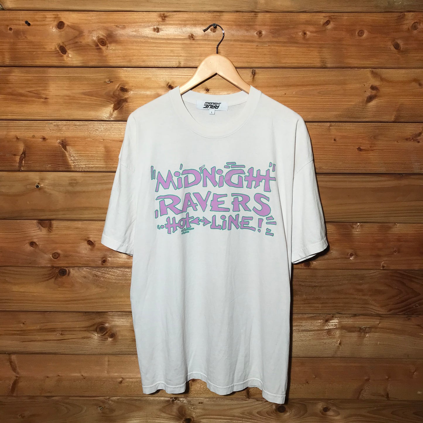 AWGE x Midnight Studios Ravers Hotline t shirt