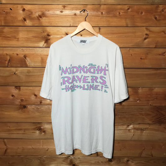 AWGE x Midnight Studios Ravers Hotline t shirt